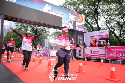 Race photo from Smartfren Run 2024