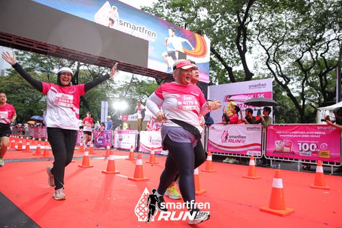 Race photo from Smartfren Run 2024