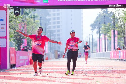 Race photo from Smartfren Run 2025 