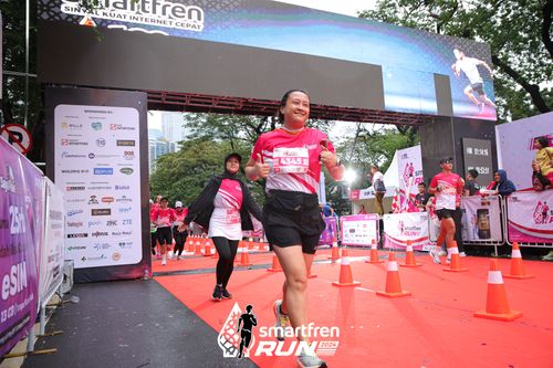 Race photo from Smartfren Run 2024