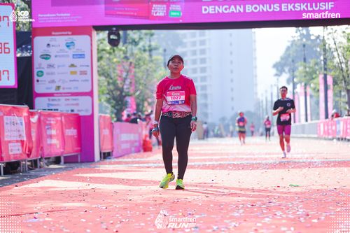 Race photo from Smartfren Run 2025 