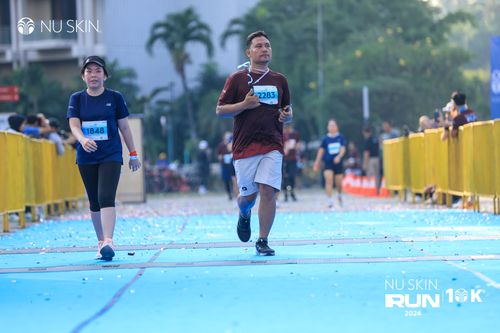 Race photo from Nu Skin Run 10K