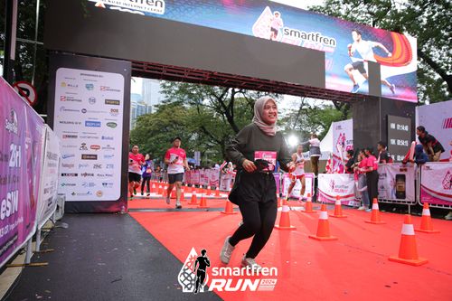 Race photo from Smartfren Run 2024