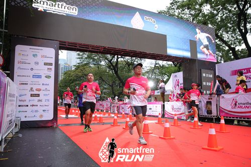 Race photo from Smartfren Run 2024