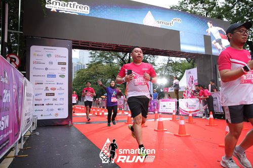 Race photo from Smartfren Run 2024