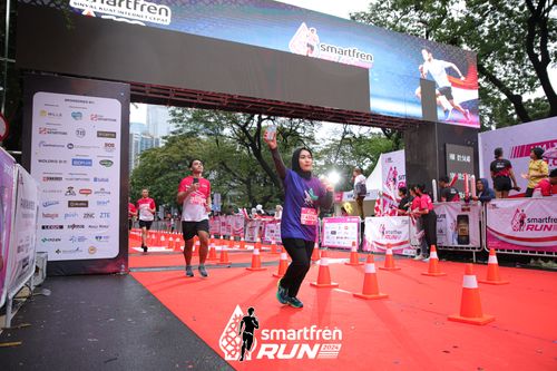 Race photo from Smartfren Run 2024
