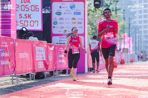 Race photo from Smartfren Run 2025 