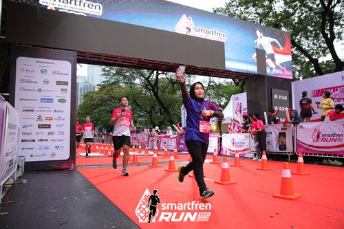 Race photo from Smartfren Run 2024