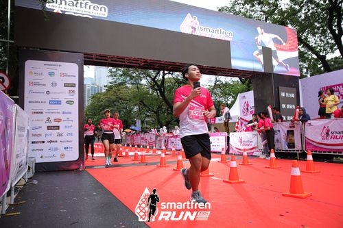 Race photo from Smartfren Run 2024
