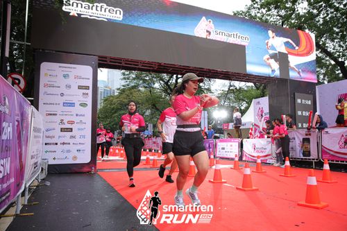 Race photo from Smartfren Run 2024