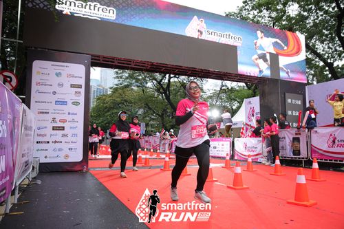 Race photo from Smartfren Run 2024