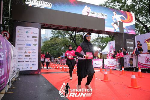 Race photo from Smartfren Run 2024