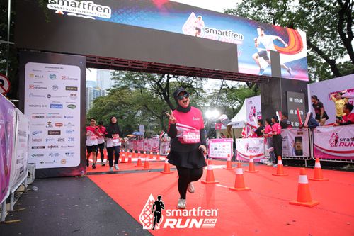 Race photo from Smartfren Run 2024