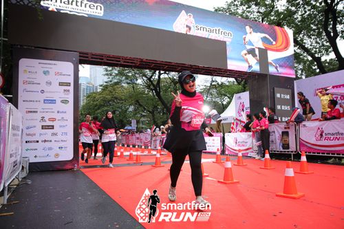 Race photo from Smartfren Run 2024