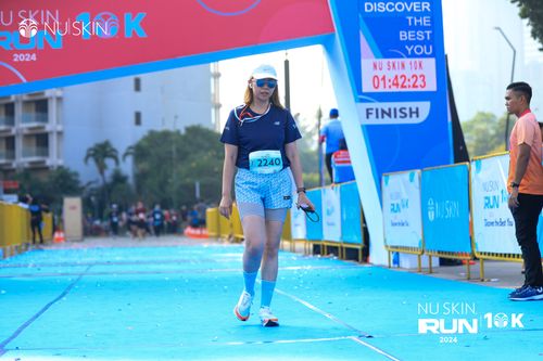 Race photo from Nu Skin Run 10K