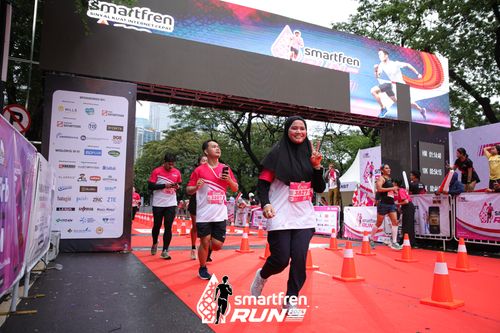 Race photo from Smartfren Run 2024