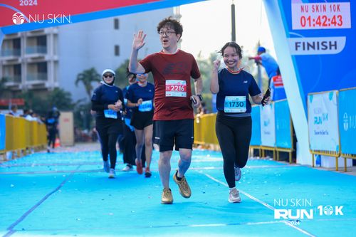 Race photo from Nu Skin Run 10K