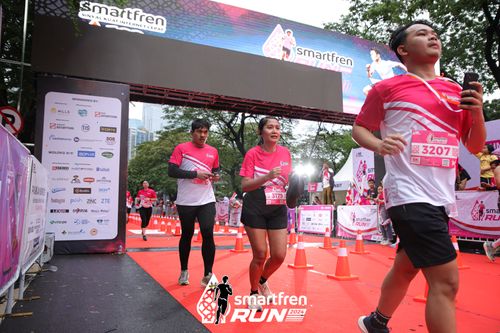 Race photo from Smartfren Run 2024
