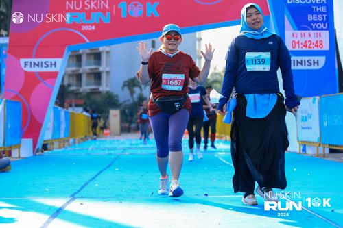 Race photo from Nu Skin Run 10K