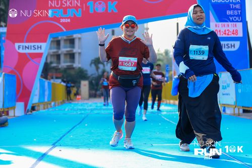 Race photo from Nu Skin Run 10K