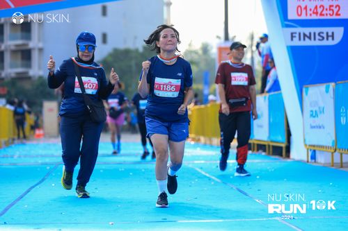 Race photo from Nu Skin Run 10K