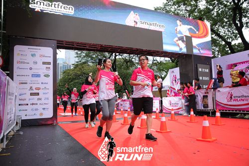 Race photo from Smartfren Run 2024