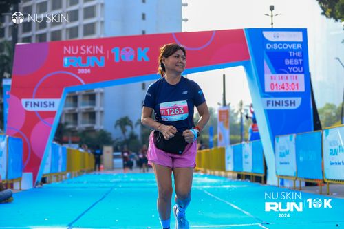 Race photo from Nu Skin Run 10K