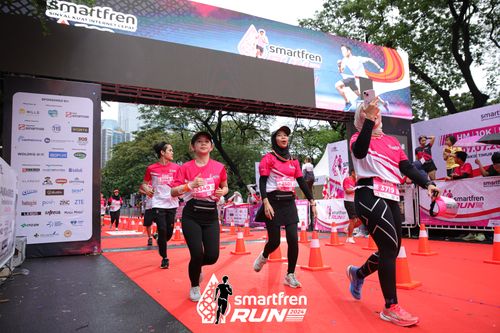 Race photo from Smartfren Run 2024