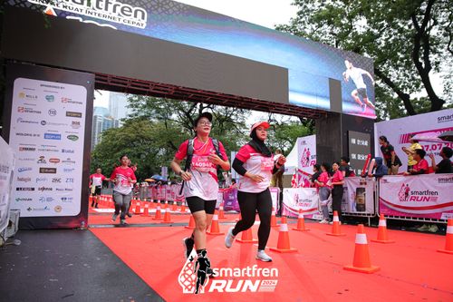 Race photo from Smartfren Run 2024