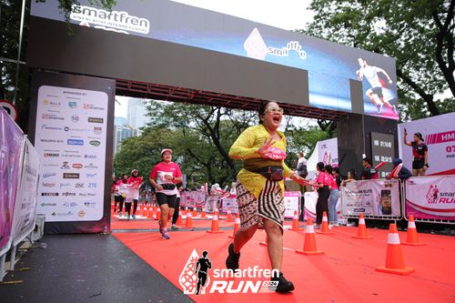 Race photo from Smartfren Run 2024