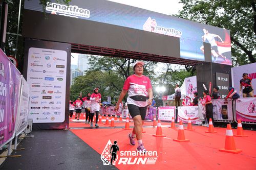 Race photo from Smartfren Run 2024