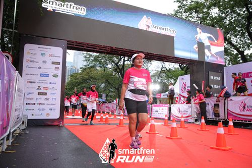 Race photo from Smartfren Run 2024