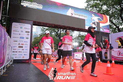 Race photo from Smartfren Run 2024