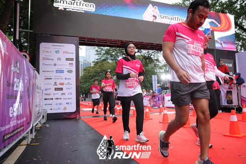 Race photo from Smartfren Run 2024