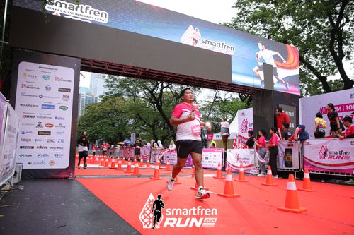 Race photo from Smartfren Run 2024