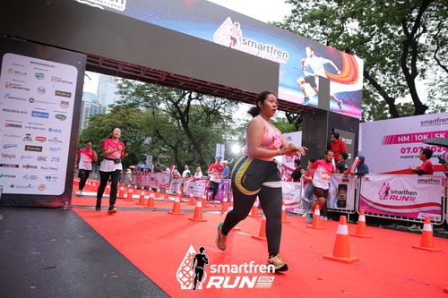 Race photo from Smartfren Run 2024