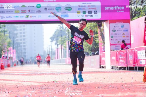 Race photo from Smartfren Run 2025 