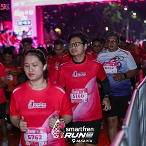 Race photo from SMARTFREN RUN 2026