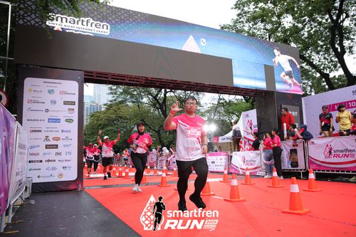 Race photo from Smartfren Run 2024