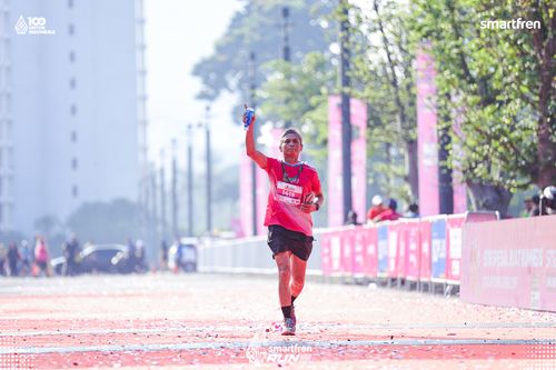 Race photo from Smartfren Run 2025 