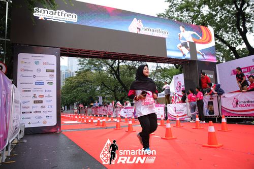 Race photo from Smartfren Run 2024