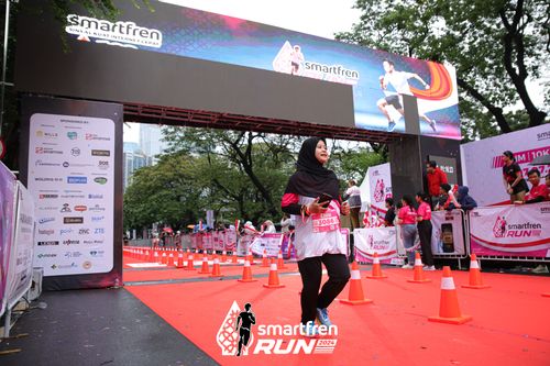 Race photo from Smartfren Run 2024