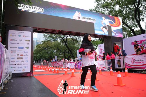 Race photo from Smartfren Run 2024
