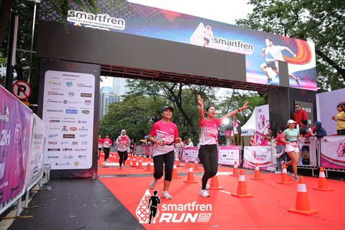 Race photo from Smartfren Run 2024
