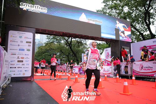 Race photo from Smartfren Run 2024