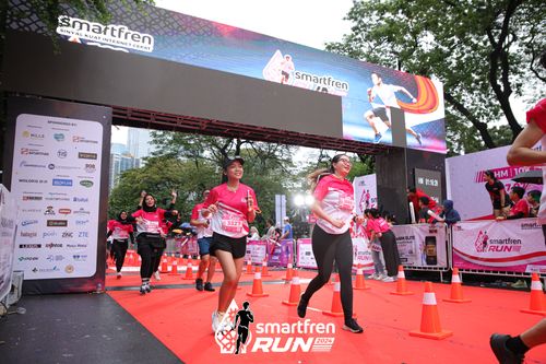 Race photo from Smartfren Run 2024