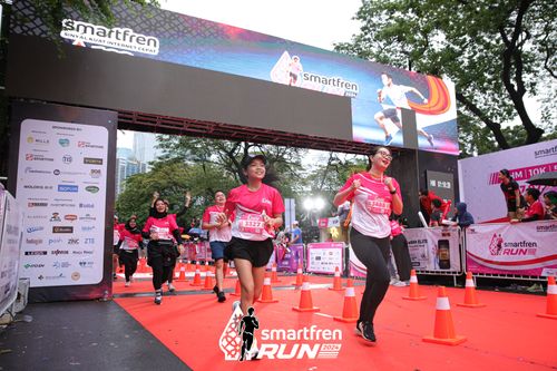Race photo from Smartfren Run 2024
