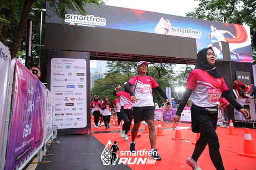 Race photo from Smartfren Run 2024