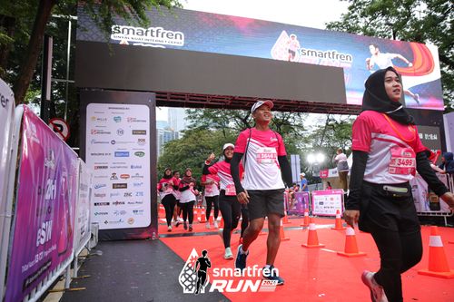 Race photo from Smartfren Run 2024