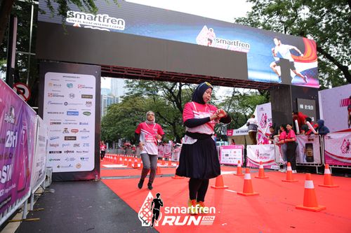 Race photo from Smartfren Run 2024